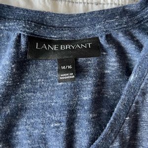 Lame Bryant blue tank style ruffle dress.